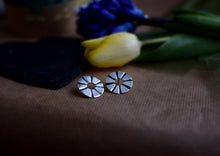 Load image into Gallery viewer, The Wheel Silver Earrings
